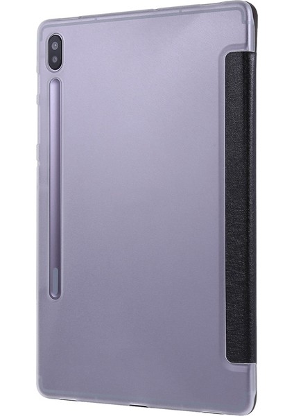 Samsung Galaxy Tab S7 / T870 Için Ipek Doku Deri Kılıf Black (Yurt Dışından)