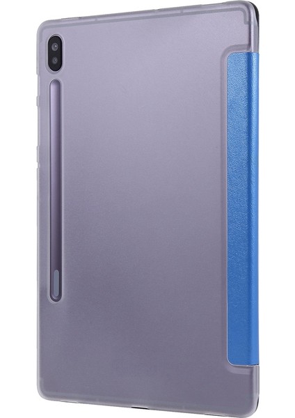 Samsung Galaxy Tab S7 / T870 Için Ipek Doku Deri Kılıf Blue (Yurt Dışından)