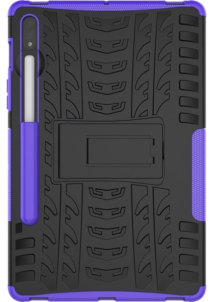 Samsung Galaxy Tab S7 T870 / T875 Lastik Doku Kılıfı Purple (Yurt Dışından) fırsatları