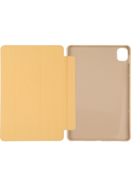 Xiaomi Mi Pad 5 Için Tpu Deri Tablet Kılıfı Gold (Yurt Dışından)