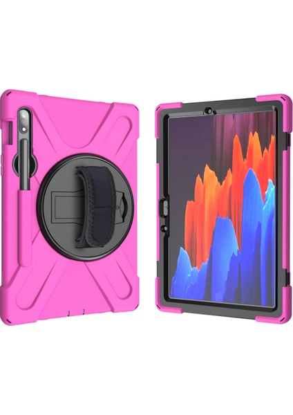 Samsung Galaxy Tab S7 2020 T870 Deri Kılıfı Rose Red (Yurt Dışından) fiyatları