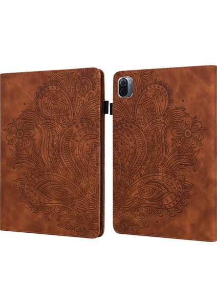 Xiaomi Pad 5 Pro / Pad Için Tpu + Pu Deri Kılıf 5 Brown (Yurt Dışından)