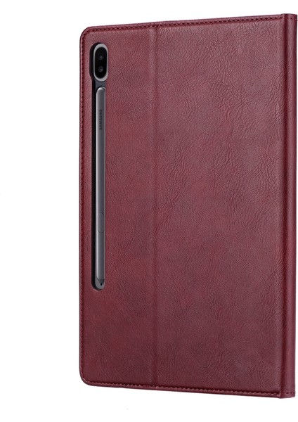 Samsung Tab S7 / T870 / T875 Tpu Deri Kılıfları Wine Red (Yurt Dışından) fırsatları