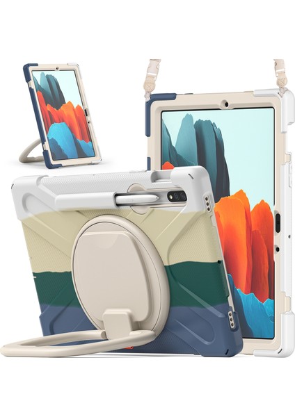 Samsung Galaxy Tab S7 T870 / T875 Kılıfı Için Colorful Green (Yurt Dışından)