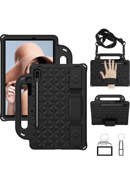 Galaxy Tab S7 T870 / T875 Mas Serisi Eva Kılıfı Black (Yurt Dışından)