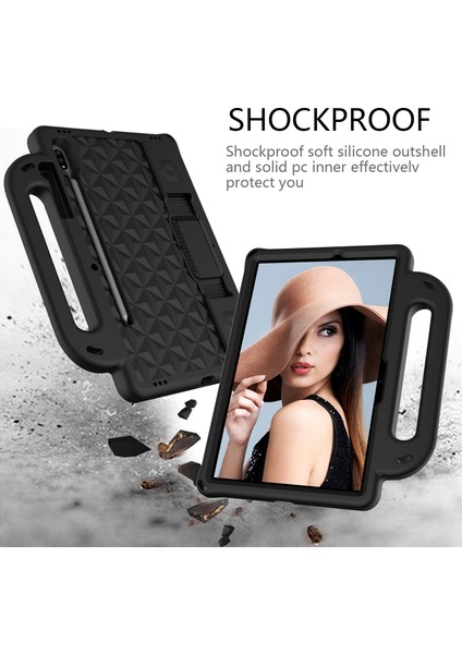 Galaxy Tab S7 T870 / T875 Mas Serisi Eva Kılıfı Black (Yurt Dışından) modelleri