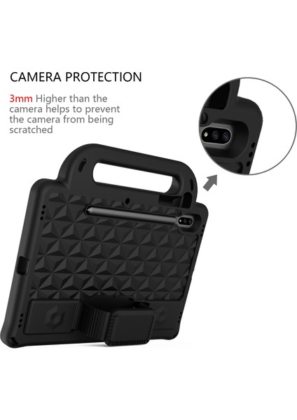 Galaxy Tab S7 T870 / T875 Mas Serisi Eva Kılıfı Black (Yurt Dışından) fırsatları