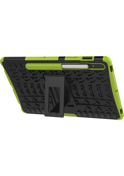 Samsung Galaxy Tab S7 T870 / T875 Lastik Doku Kılıfı Green (Yurt Dışından)