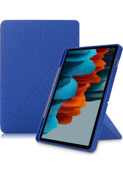 Samsung Galaxy Tab S7 T870 Için Çok Katlı Durum Blue (Yurt Dışından)