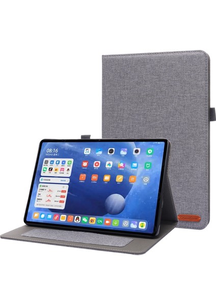 Xiaomi Pad 5/5 Pro Için Tpu + Kumaş Pu Deri Kılıf Grey (Yurt Dışından)