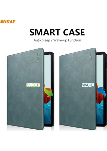 Zsunsky Shop Samsung Galaxy Tab Için Enkay Akıllı Kılıf S7 11.0 T870 / T875 Green (Yurt Dışından)