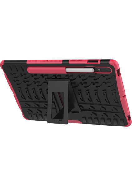 Samsung Galaxy Tab S7 T870 / T875 Lastik Doku Kılıfı Pink (Yurt Dışından)