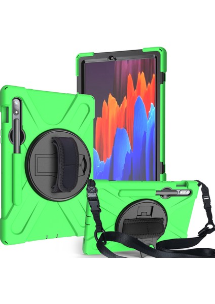Samsung Galaxy Tab S7 2020 T870 Deri Kılıfı Green (Yurt Dışından)