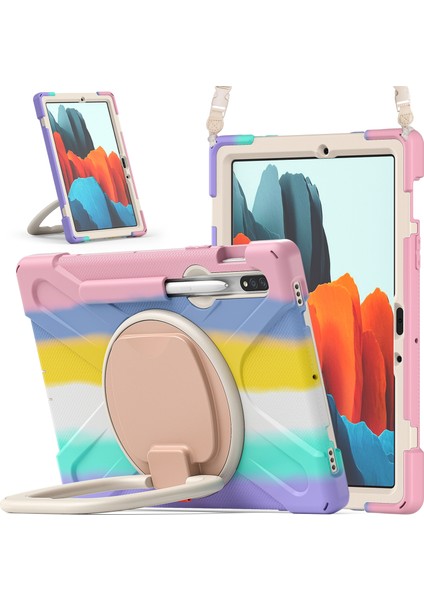 Samsung Galaxy Tab S7 T870 / T875 Kılıfı Için Colorful Pink (Yurt Dışından)