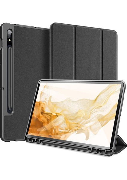 Dux Ducis Domo Serisi Tablet Kılıf Samsung Galaxy Tab S8 Için Black (Yurt Dışından)