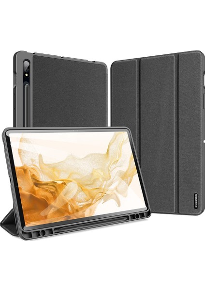 Dux Ducis Domo Serisi Tablet Kılıf Samsung Galaxy Tab S8 Için Black (Yurt Dışından)