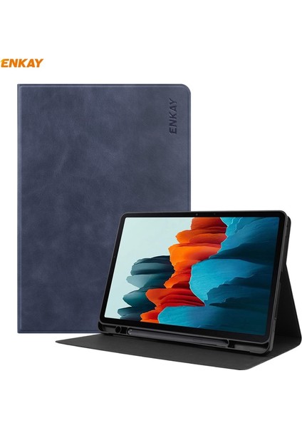 Zsunsky Shop Samsung Galaxy Tab Için Enkay Akıllı Kılıf S7 11.0 T870 / T875 Dark Blue (Yurt Dışından)