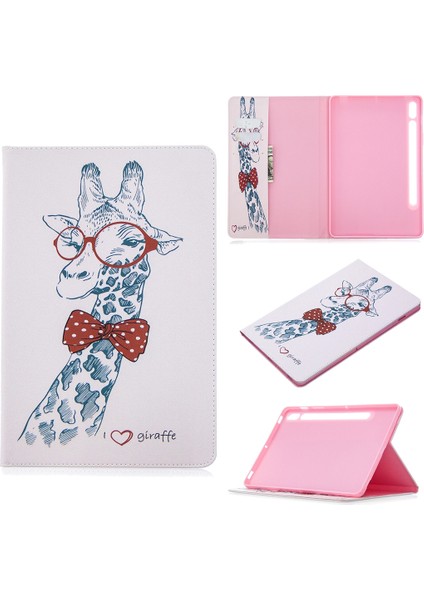 Samsung Galaxy Tab S7 T870 Deri Kılıf Için Deer (Yurt Dışından)