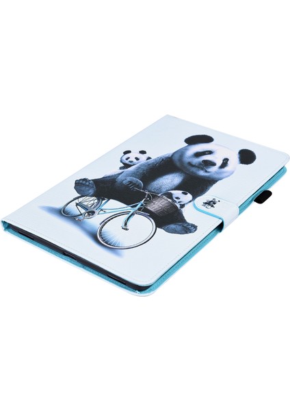 Zsunsky Shop Samsung Galaxy Tab S7 2020 SM-T870 / SM-T875 Kılıf Cycling Panda (Yurt Dışından)