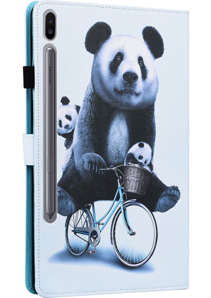 Zsunsky Shop Samsung Galaxy Tab S7 2020 SM-T870 / SM-T875 Kılıf Cycling Panda (Yurt Dışından)