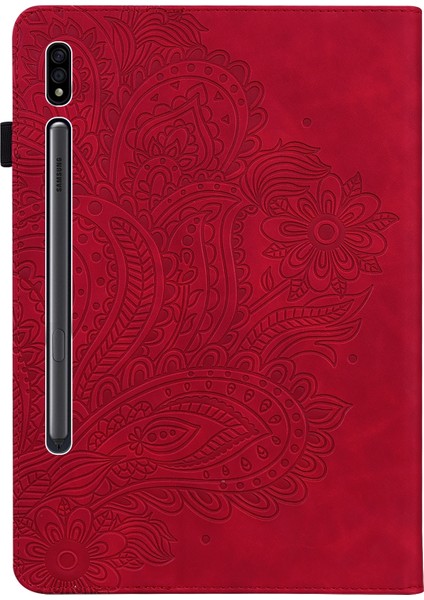 Samsung Galaxy Tab S7 T875 Tpu + Pu Kılıf Red (Yurt Dışından)