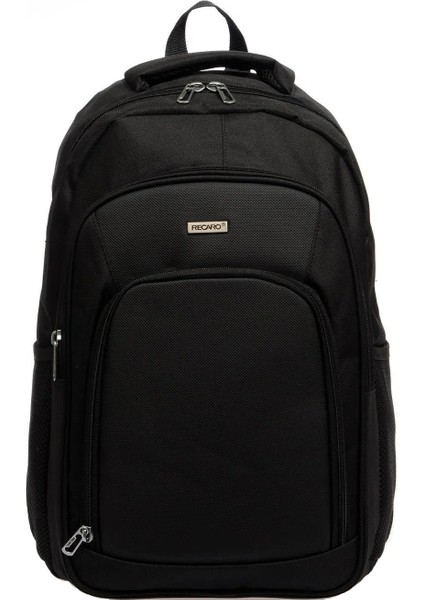 Recaro Sırt Çantası Laptop Bölmeli Erkek Kadın Unisex Outdoor Gezi Spor Okul Sırt Çantası Su Geçirmez 43X30X15CM Siyah