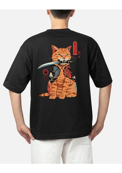Weddey-M Oversize Japon Kedi Samuray modelleri