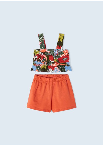 3217 Kız Çocuk Şortlu Alt-Üst Takım10