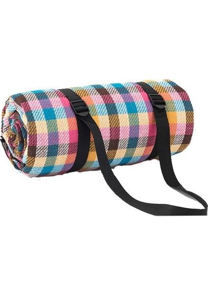FP1409 6mm Kalınlaşmış Nem-Proof Plaj Mat Açık Kamp Çadırı Mat Ile Saklama Torbası 200X200CM Renkli (Yurt Dışından)