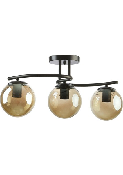 Luna Model Kapalı Glop Camlı Modern Plafonyer Avize