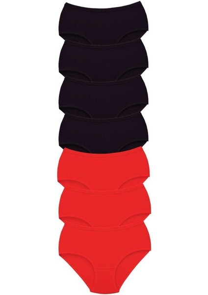 7 Adet Tutku Kadın Yüksek Bel Bato Kalın Lastik Külot S1