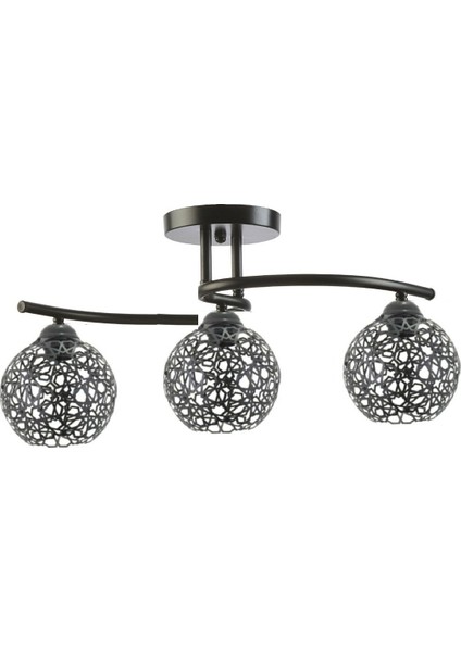 S Model Modern Selçuklu Motifli Plafonyer Avize