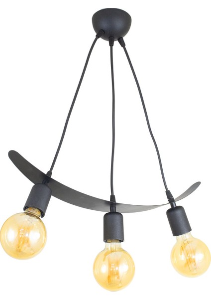 Ikili Lale Motif Kayık Model Tarz Sarkıt Avize