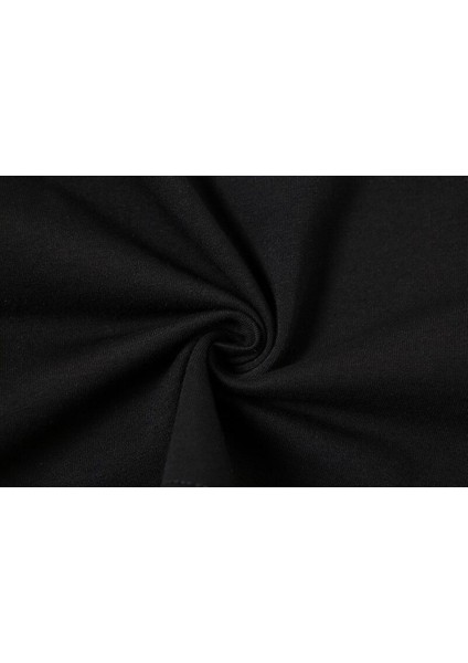Düz Siyah Crop