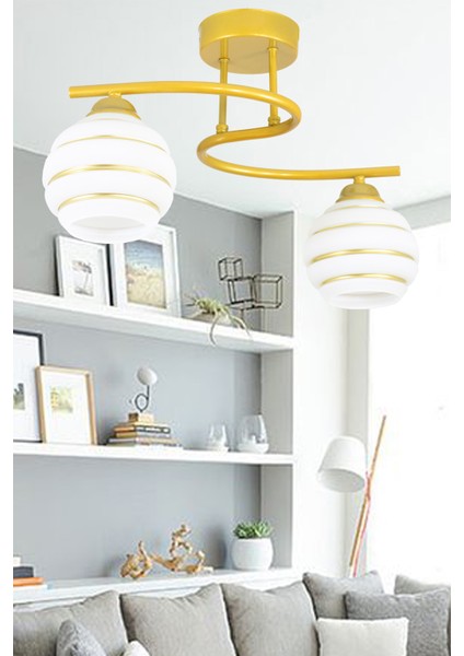 Plafonyer Modern S Model Gold Avize fiyatları