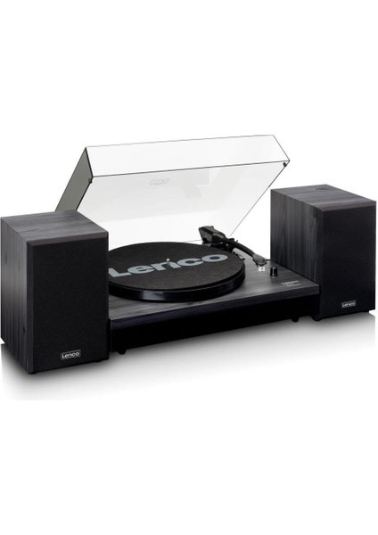 LS-301BK Bluetoothlu Hoparlörlü Plak Çalar Pikap Siyah