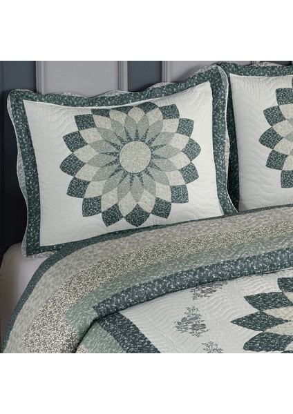 Gloria Yeşil Çift Kişilik Kapitone Yatak Örtüsü fiyatları