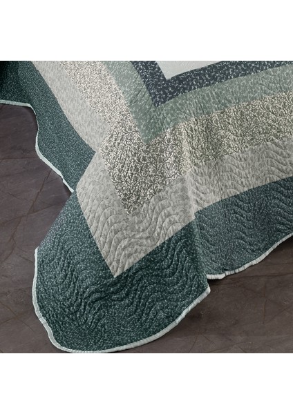 Gloria Yeşil Çift Kişilik Kapitone Yatak Örtüsü fırsatları