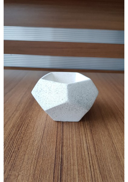 Adresiburası Taş (Stone) Efektli Beton Kaktüs,sukulent ve Çiçek Saksısı