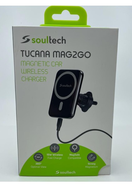 TUCANAMAG2GO Magnetic Car Kablosuz Şarj Aleti