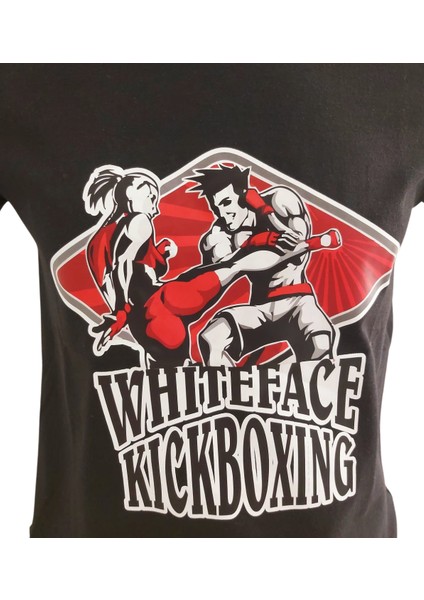 Kick Boks Özel Tasarım Baskılı Tişört (Siyah) modelleri