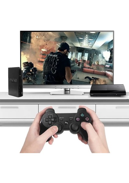 6ın1 Pc Gamepad Kablosuz Titreşimli Oyun Kolu Ps2/ps3/pc/smart Phone/tv Box Uyumlu