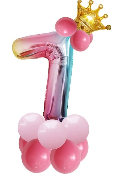 2 Set T2001 Doğum Günü Balon Seti Çok Renkli (Yurt Dışından)
