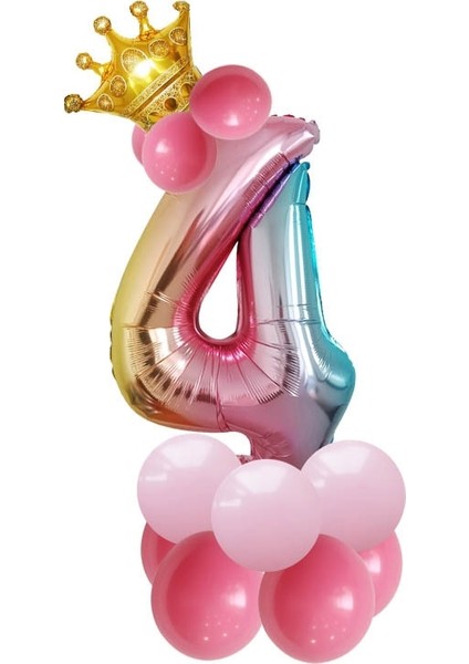 2 Set T2001 Doğum Günü Balon Seti Çok Renkli (Yurt Dışından)