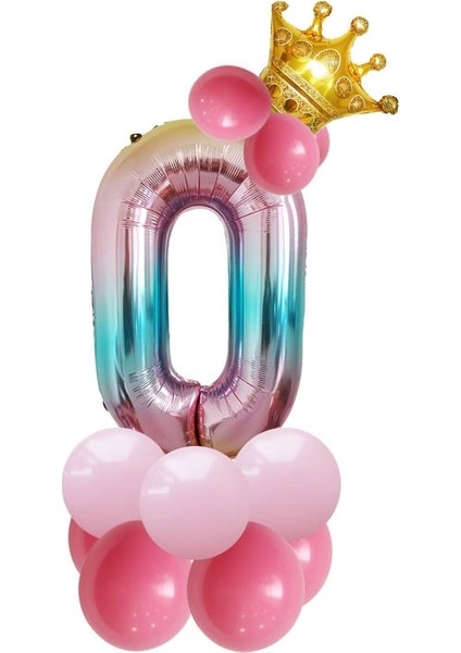 2 Set T2001 Doğum Günü Balon Seti Çok Renkli (Yurt Dışından)