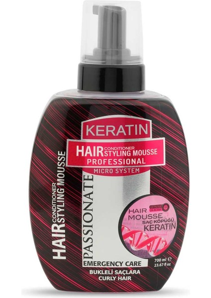 Saç Köpüğü Keratin Bukleli Saçlar 700 ml