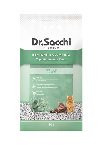 Dr.sacchi Fresh Bentonit Kedi Kumu 2X10 Lt fiyatları