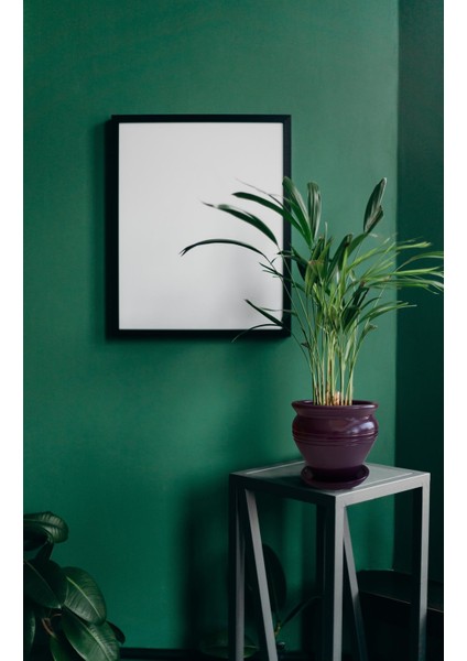 Tabaklı Klasik Mor Çömlek Saksı 22X22 cm