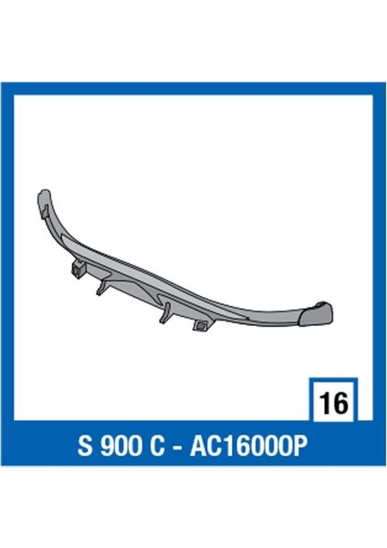 S700 - S / S900 - C Çene Üst Plastik AC16000P