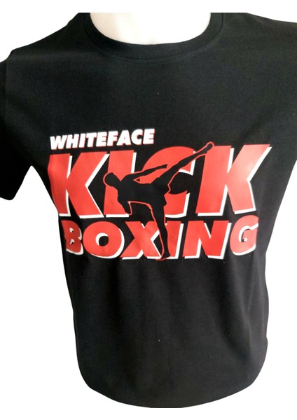 Kick Boks Özel Tasarım Baskılı Tişört (Siyah) modelleri